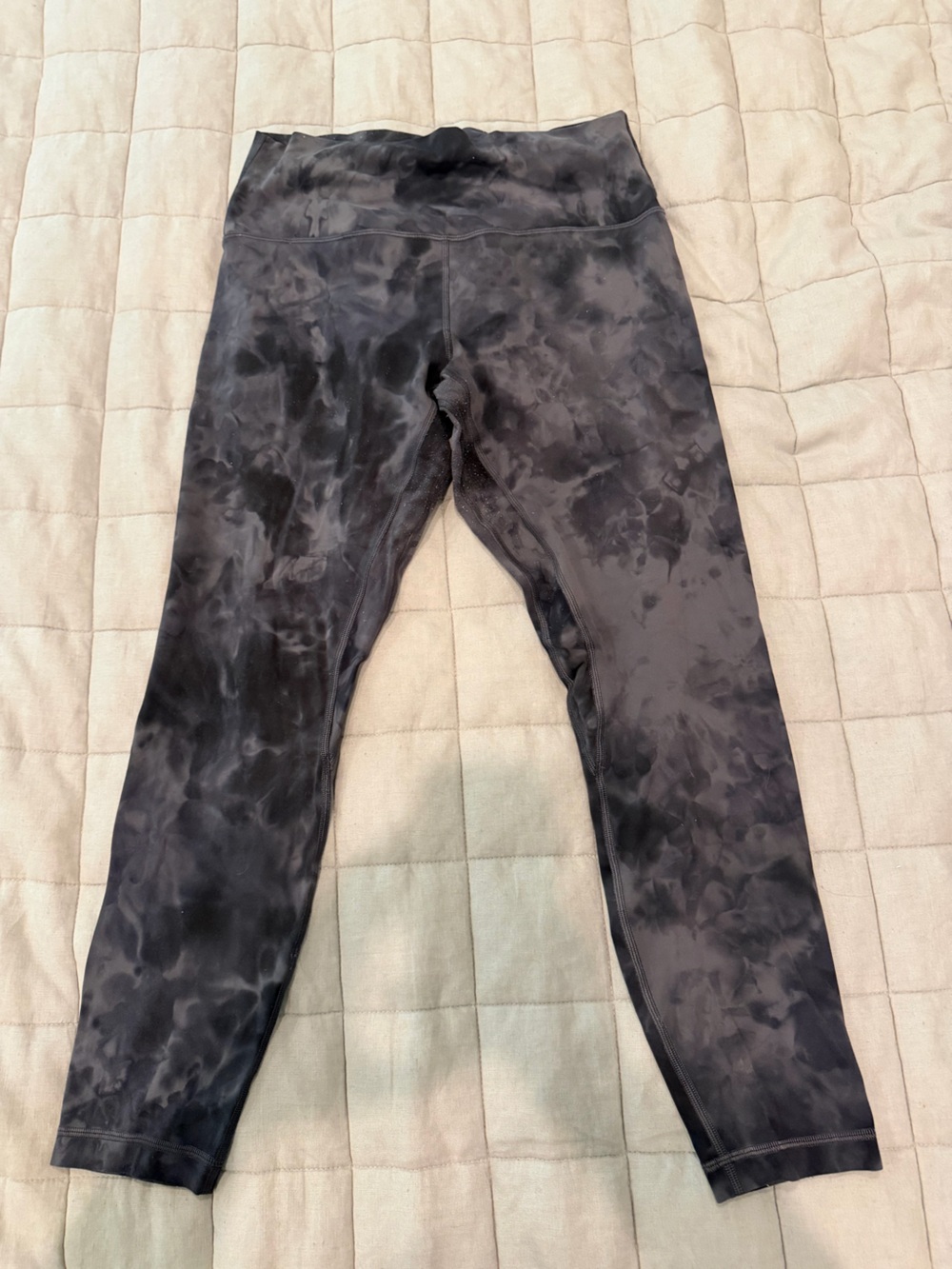lululemon athletica Black Tie-Dye Leggings